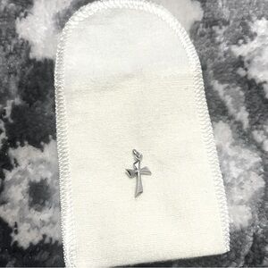 Small Cross Charm .925 Sterling Silver